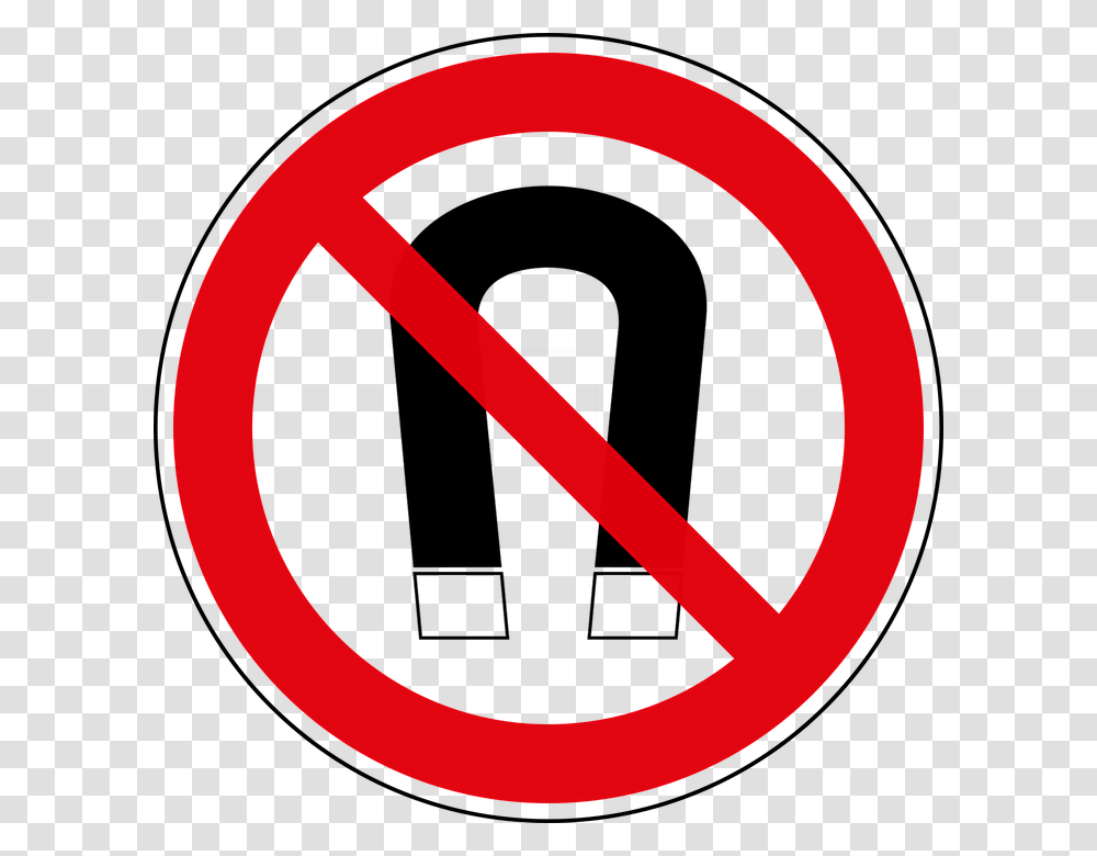 Magnetic Field Ban Prohibitory Characters Symbol Prohibido Imanes, Logo, Trademark, Label Transparent Png