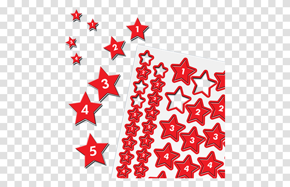 Magnetic Numbered Red Stars 10mm 20mm 30mm Download, Star Symbol, Poster, Advertisement Transparent Png
