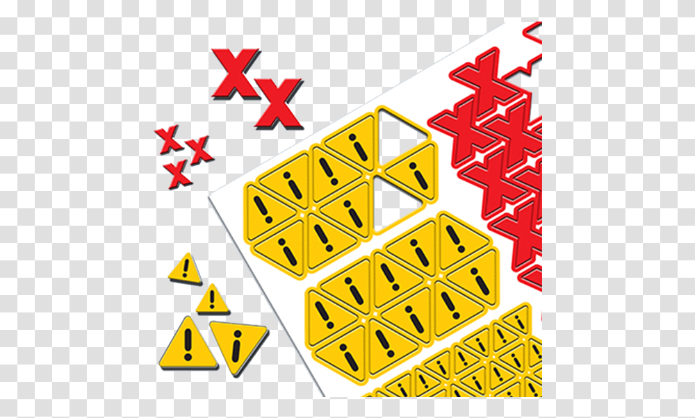 Magnetic Red Crosses Amber Warning Triangles Triangle, Vehicle, Transportation, Star Symbol Transparent Png