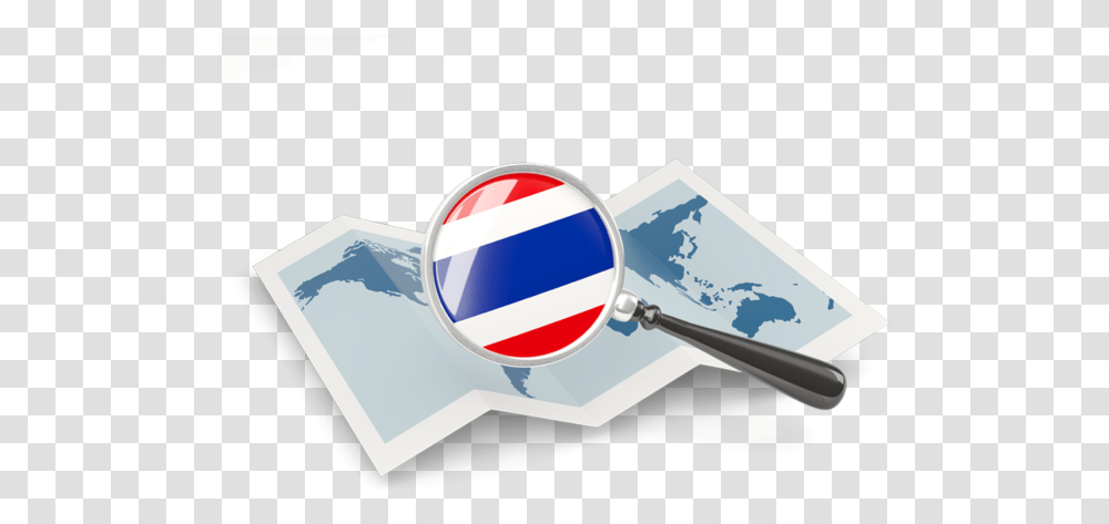 Magnified Flag With Map Icon Thailand Map, Tape, Magnifying, Astronomy, Outer Space Transparent Png