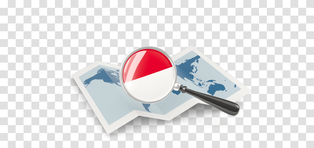 Magnified Flag With Map, Magnifying, Tape Transparent Png