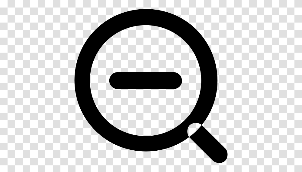 Magnifier Minus Magnifier Magnifying Glass Icon With, Gray, World Of Warcraft Transparent Png