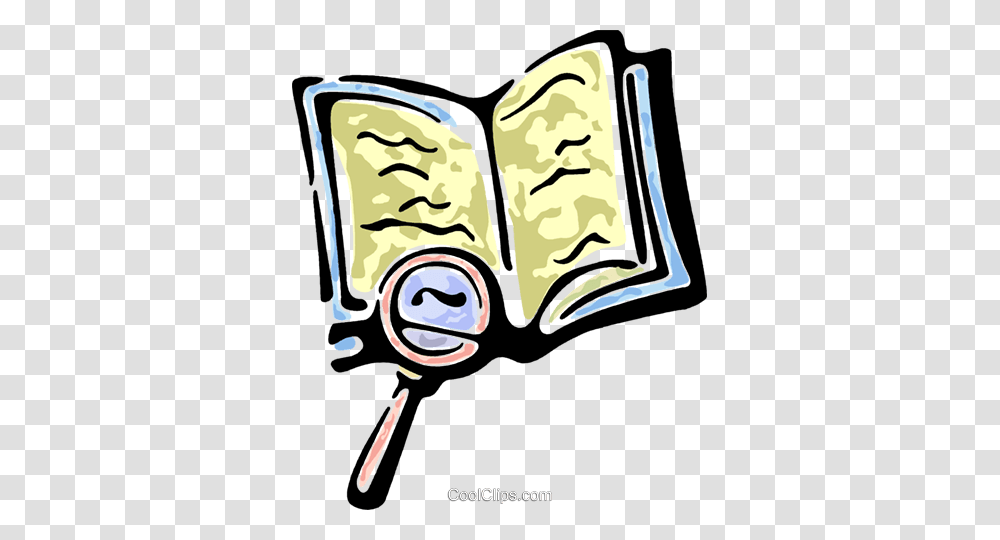Magnifying Glass And A Book Royalty Free Vector Clip Art, Food, Brie, Burrito Transparent Png