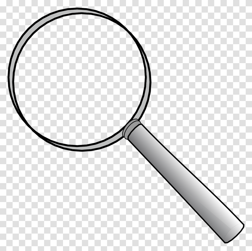 Magnifying Glass Clip Art Black And White Transparent Png