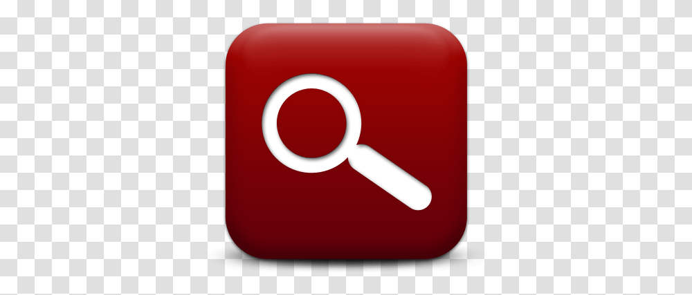 Magnifying Glass Logo Red Search Icon Red, Text Transparent Png