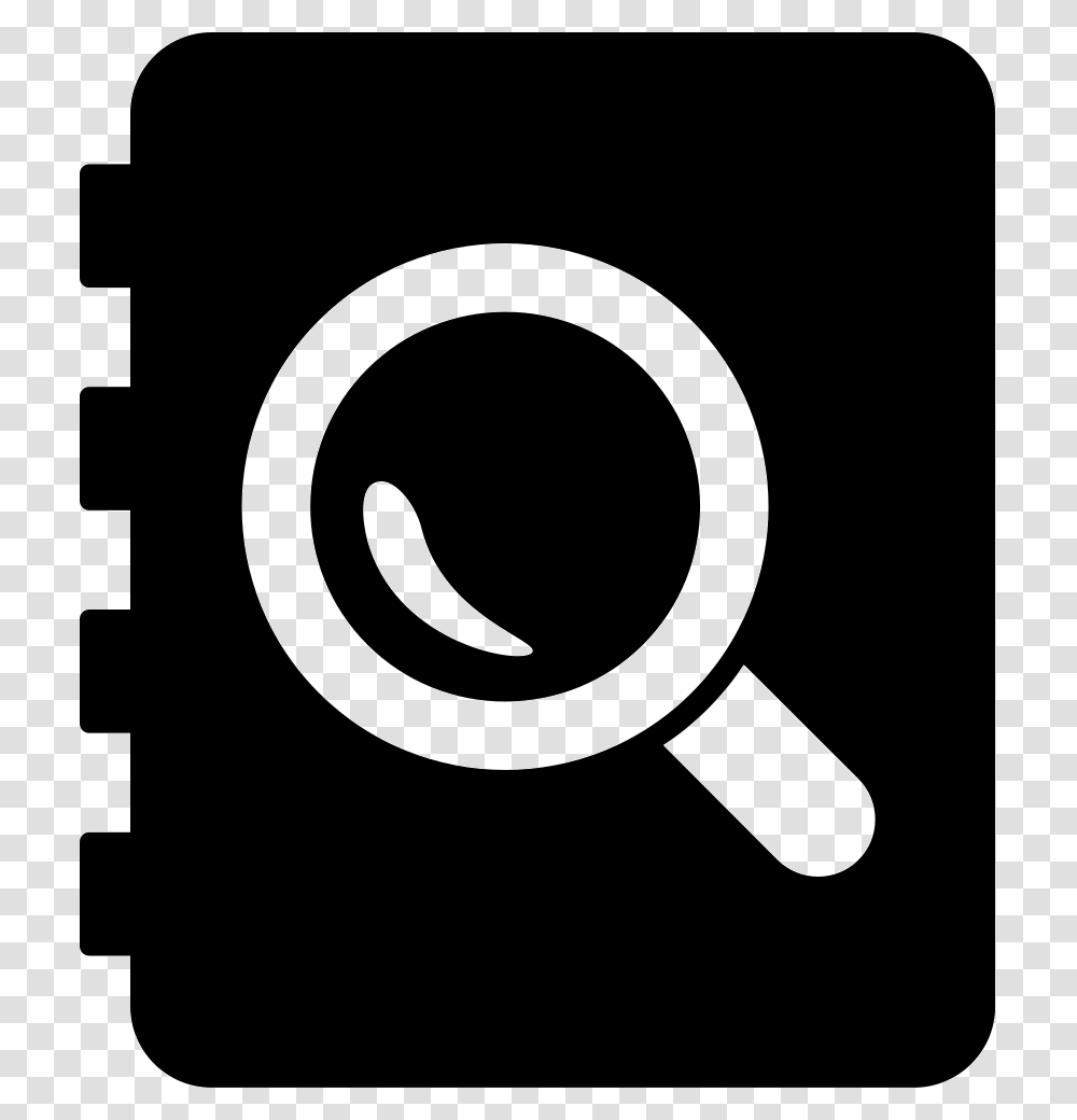Magnifying Glass With Book Icon Transparent Png