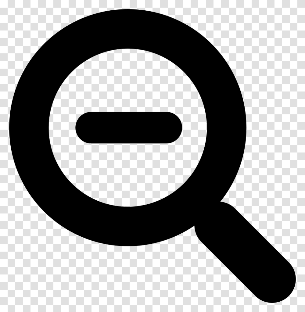 Magnifying Glass With Minus Sign Icon Free Download, Tape, Blow Dryer, Appliance, Hair Drier Transparent Png