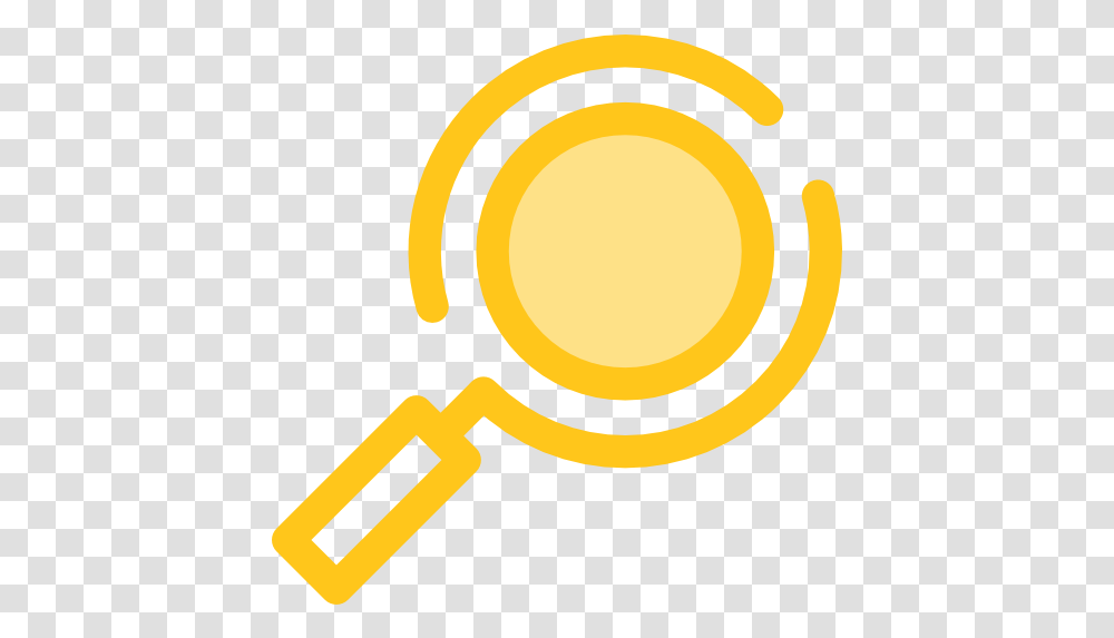 Magnifying Glass Zoom Detective Loupe Tools And Utensils Gold Search Icon, Hammer, Cup Transparent Png