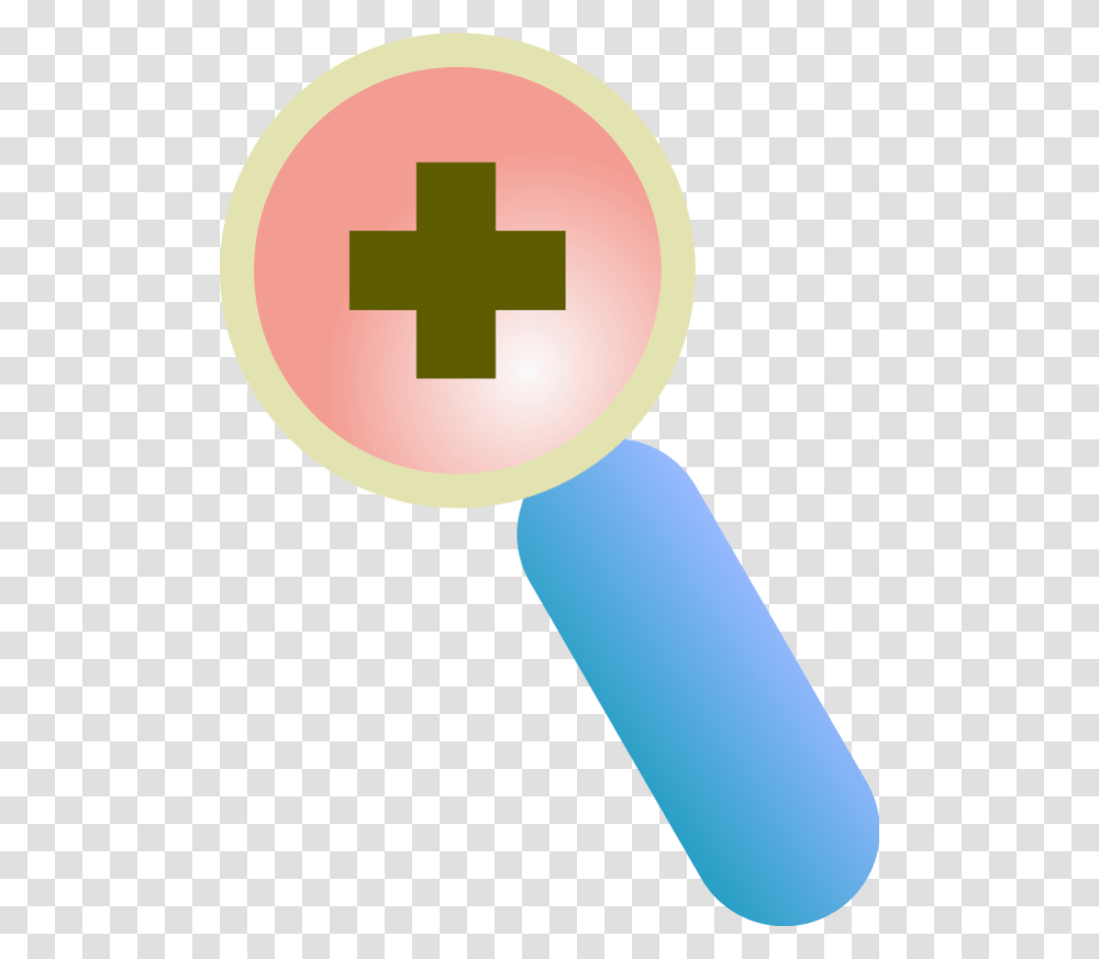 Magnifying Lens With A Plus Sign In The Middle Of The Cross, First Aid Transparent Png