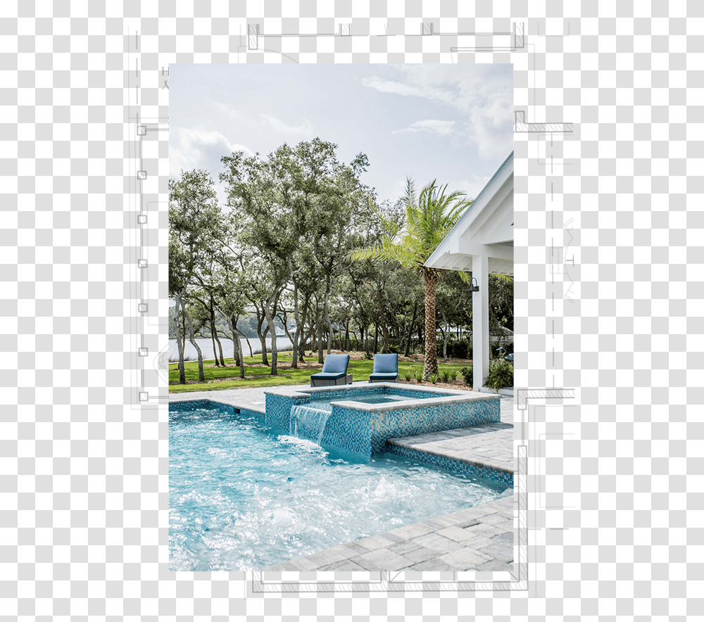 Magnolia Custom Homes Intermittent Pool, Water, Tub, Jacuzzi, Swimming Pool Transparent Png