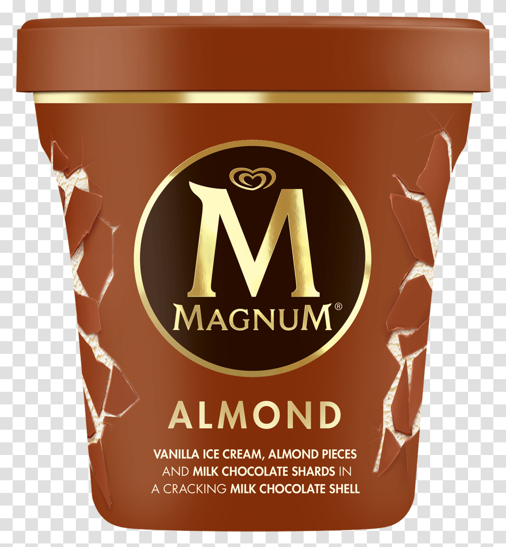 Magnum Almond Tub 440ml Magnum Almond Ice Cream Tub, Coffee Cup, Food, Beverage Transparent Png