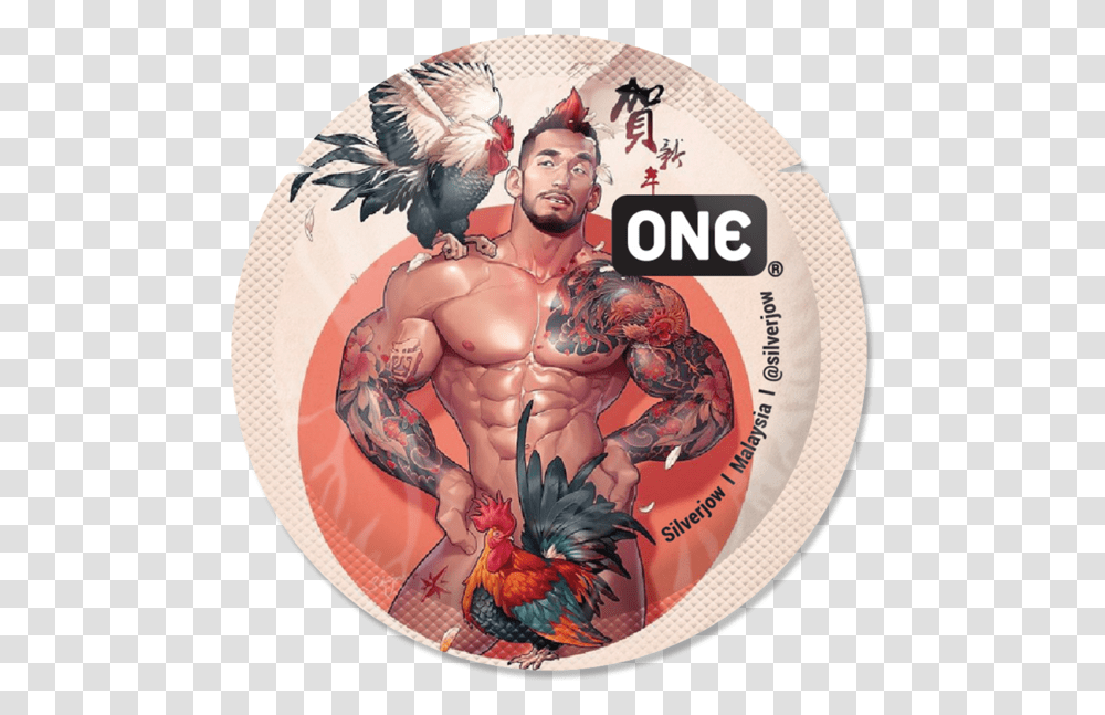 Magnum Condom Gay Lunar New Year 5300046 Vippng Muscle Man Chinese New Year, Skin, Person, Costume, Bird Transparent Png