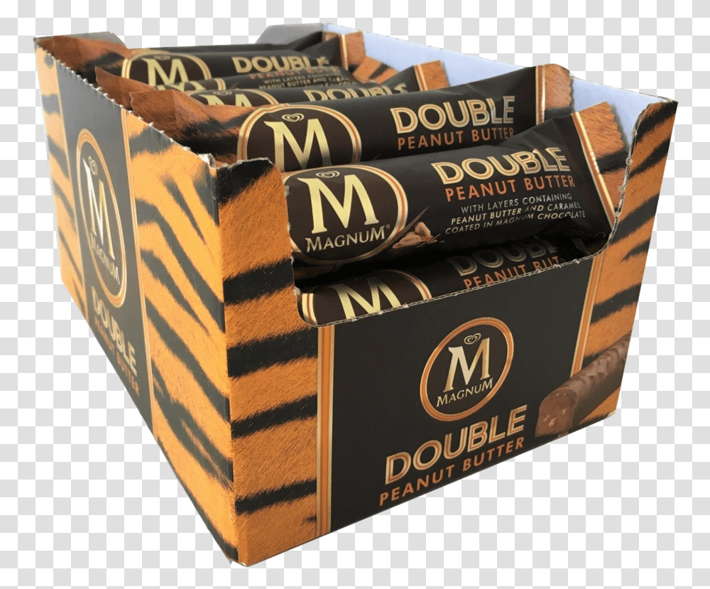 Magnum Double Peanut Butter Bar Box Carton, Weapon, Book, Novel, Bomb Transparent Png
