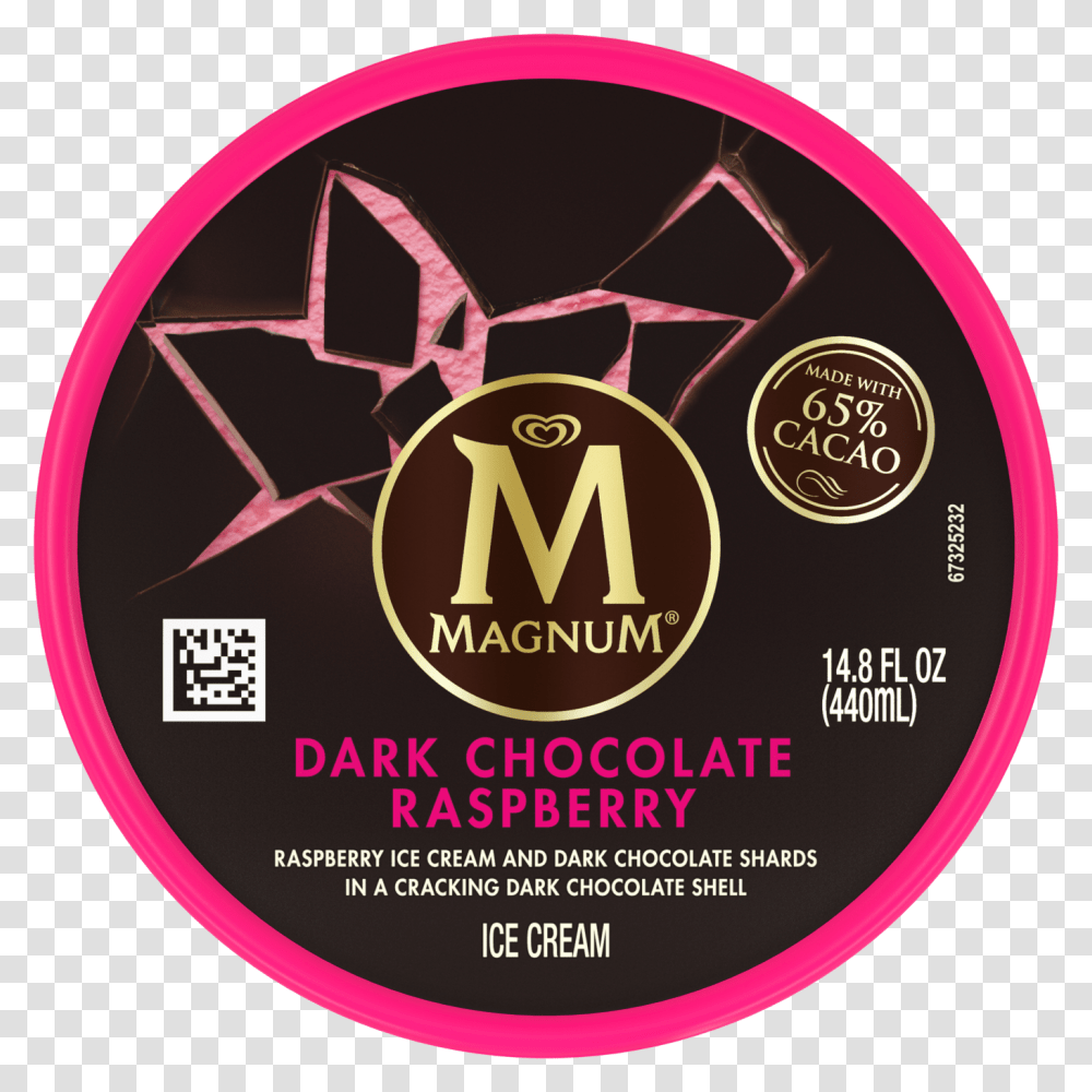 Magnum Ice Cream Dark Chocolate Raspberry Magnum Double Cherry Truffle, Disk, Dvd, Paper, Flyer Transparent Png