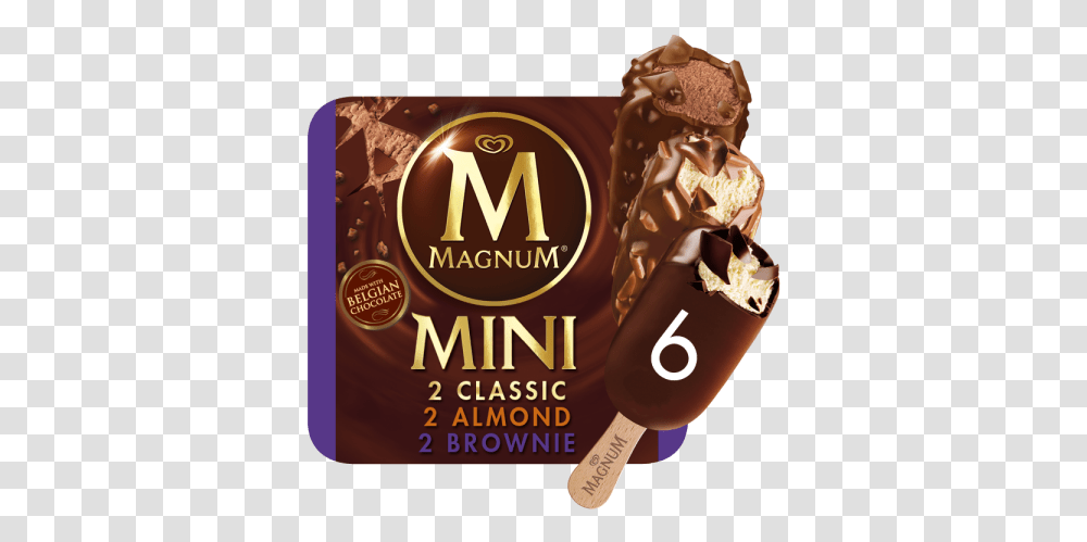 Magnum Mini Classic Mini Magnum Classic Ice Cream, Dessert, Food, Poster Transparent Png