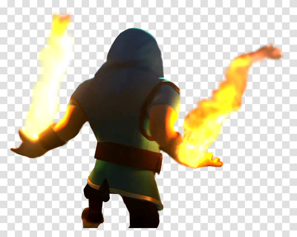 Mago Clash Of Clans, Person, Human, Fire, Flame Transparent Png