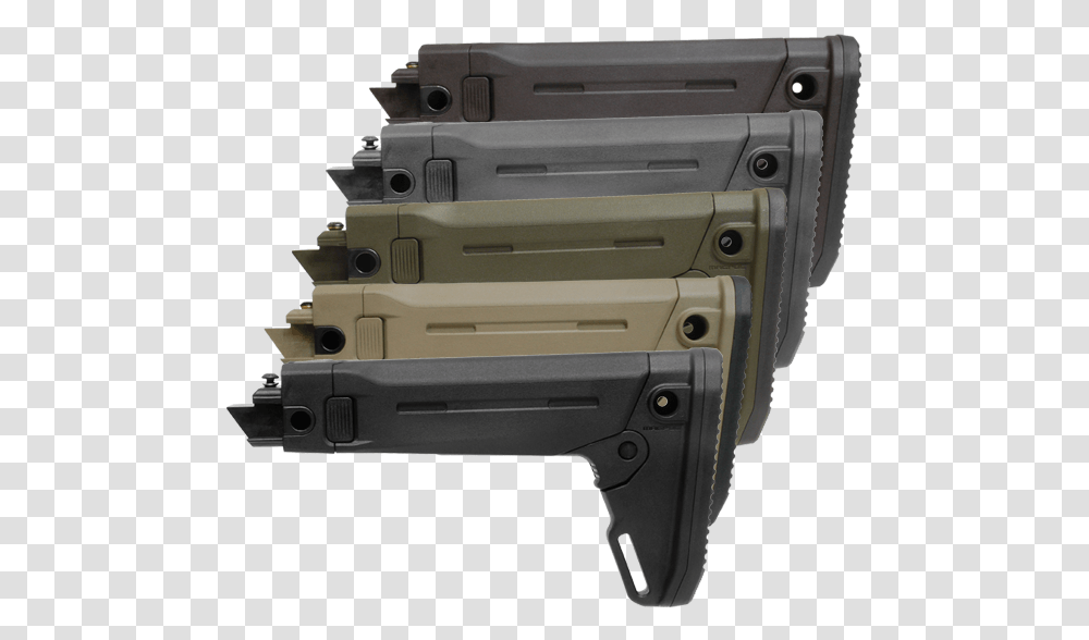 Magpul Ak Stock Grey, Gun, Weapon, Weaponry, Handgun Transparent Png