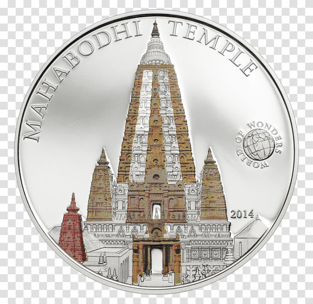 Mahabodhi Temple, Coin, Money, Nickel, Clock Tower Transparent Png