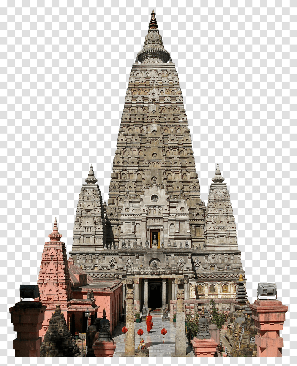 Mahabodhi Temple, Spire, Tower, Architecture, Building Transparent Png