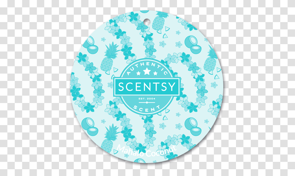 Mahalo Coconut Scentsy Scent Circle Odor, Rug, Logo, Symbol, Paper Transparent Png