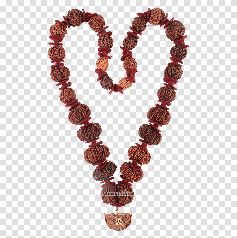 Mahamrityunjay Rudraksha Mala Rudraksha Lord Shiva Rudraksha, Bead Necklace, Jewelry, Ornament, Accessories Transparent Png