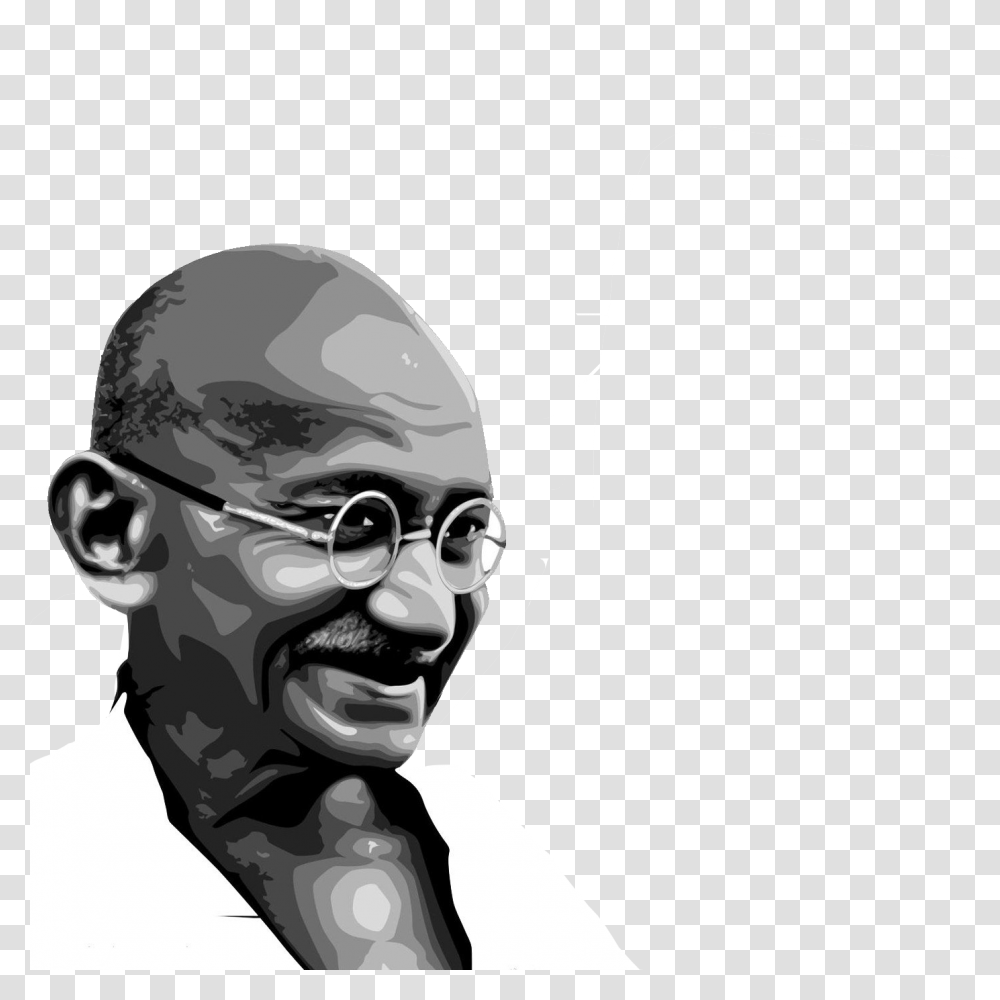 Mahatma Gandhi Images Free Download, Head, Face, Person, Human Transparent Png