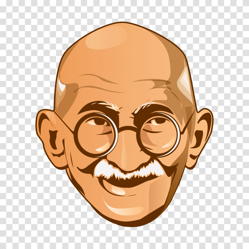 Mahatma Gandhi Images, Head, Jaw, Face, Helmet Transparent Png