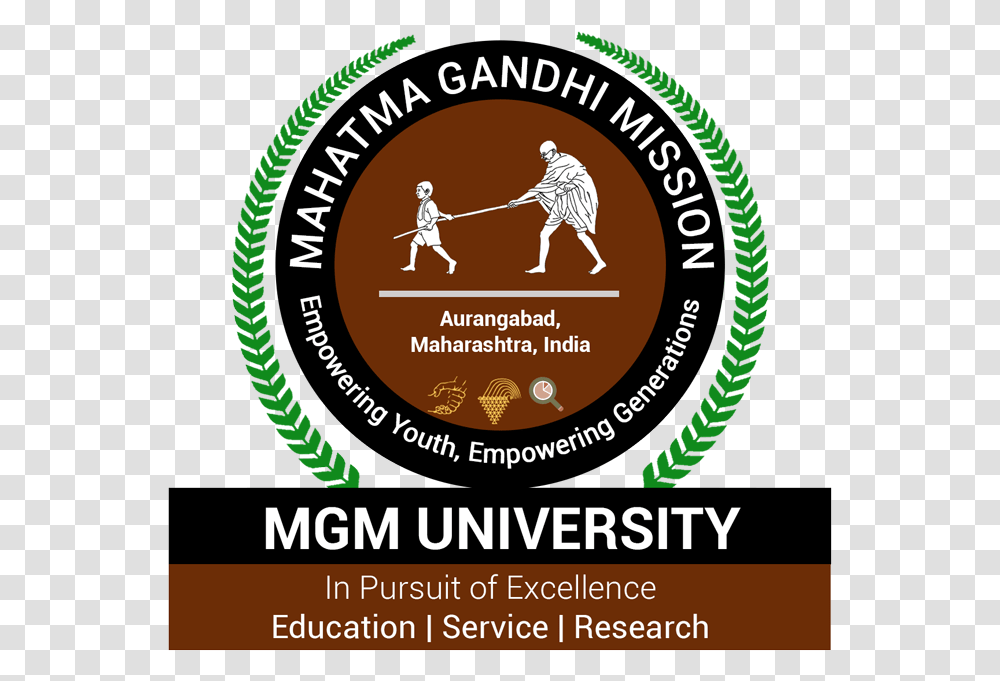 Mahatma Gandhi Mission Mgm University Aurangabad Logo, Advertisement, Poster, Flyer, Paper Transparent Png