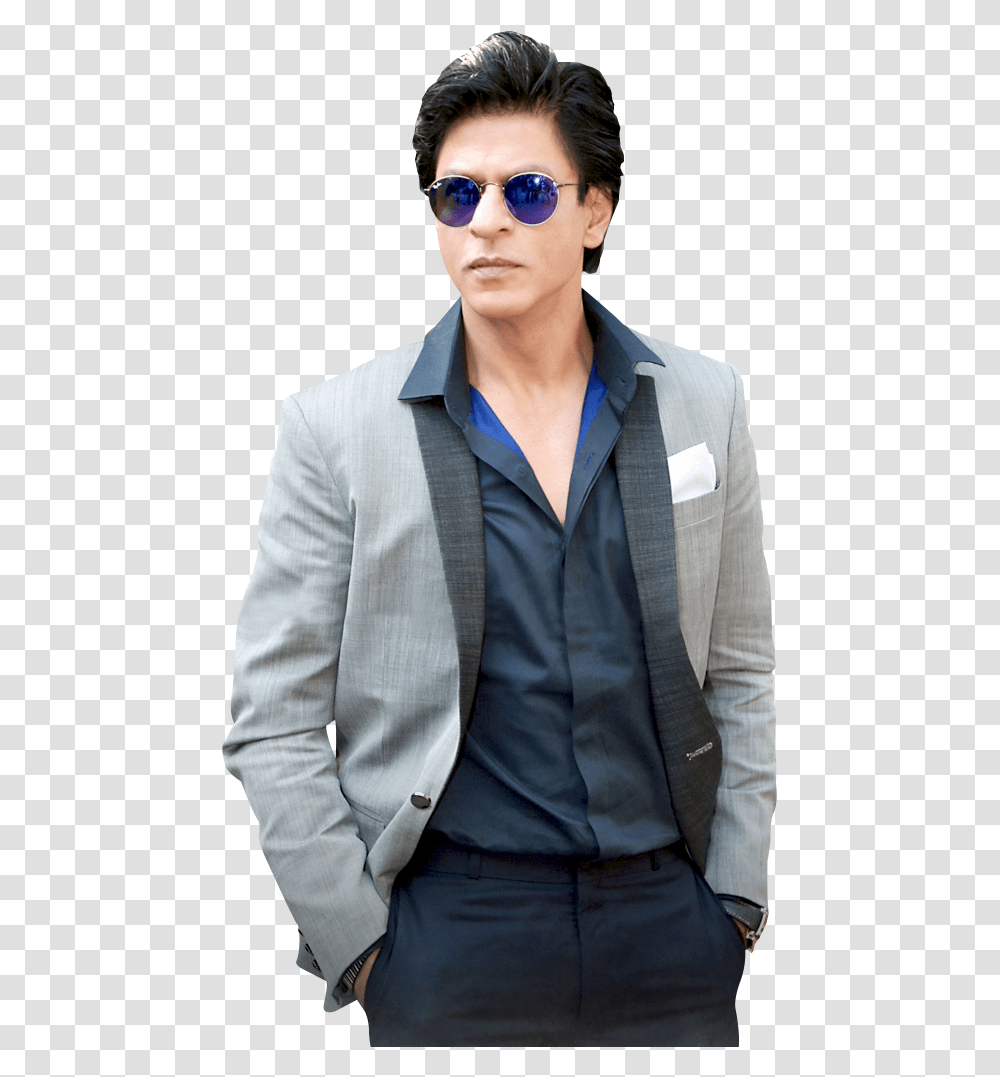 Mahendra Singh Dhoni Image Shahrukh Khan Black Suit, Overcoat, Sunglasses, Accessories Transparent Png