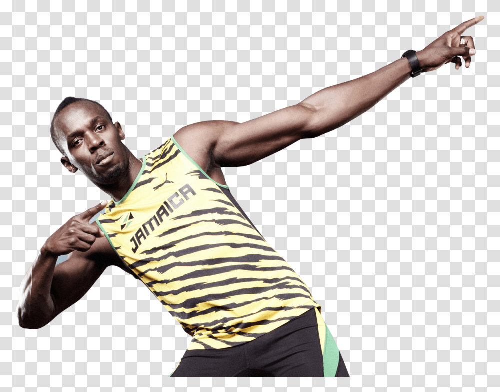Mahendra Singh Dhoni Image Usain Bolt, Person, People, Sport Transparent Png