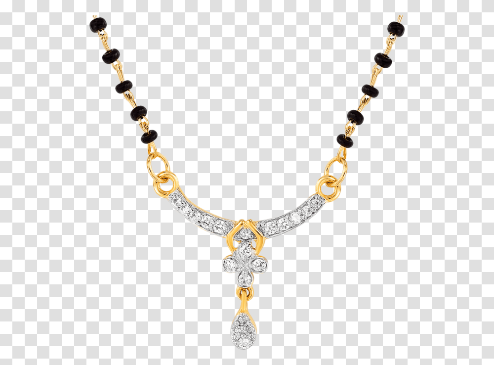 Mahi Cz Collection Gold Plated Cz Mangalsutra Earrings Heart Design Mangalsutra, Necklace, Jewelry, Accessories, Accessory Transparent Png