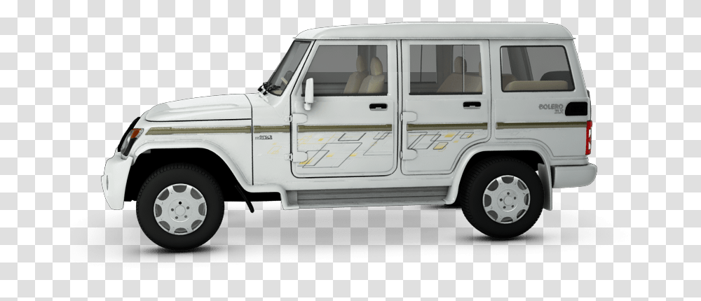 Mahindra Bolero Side View, Van, Vehicle, Transportation, Minibus Transparent Png