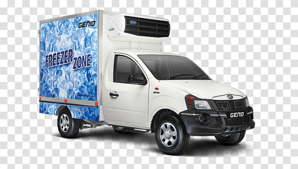 Mahindra Genio Refrigerated Van, Vehicle, Transportation, Truck, Moving Van Transparent Png
