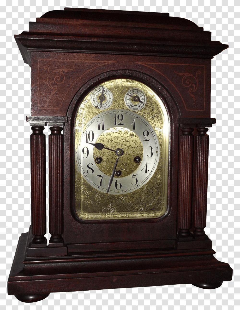Mahogany Westminster Chimes Clock Clock, Analog Clock, Clock Tower, Architecture, Building Transparent Png