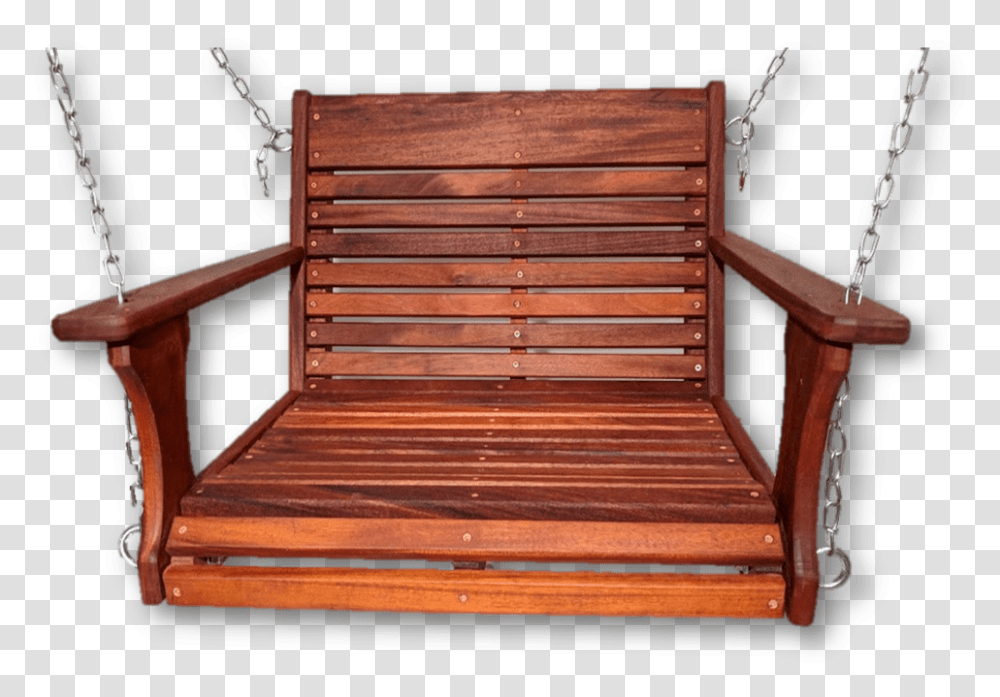 Mahogany Wood Chair Swing Wood Tree Swings Wooden Chair Swing, Furniture, Armchair, Bench, Indoors Transparent Png