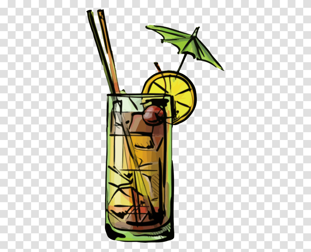 Mai Tai Cocktail Garnish Alcoholic Drink Rum, Clock Tower, Building, Beverage, Invertebrate Transparent Png