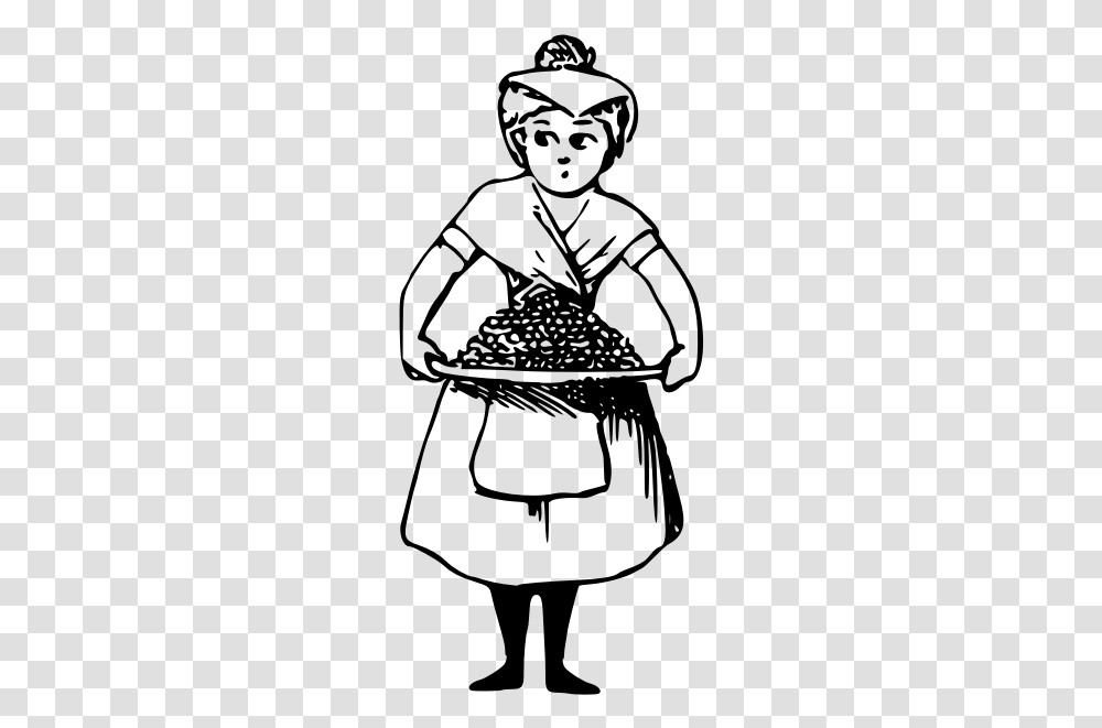 Maid And Food Plate Cartoon, Gray, World Of Warcraft Transparent Png