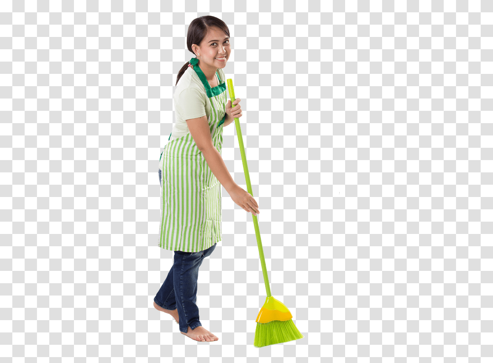 Maid Simple Snow Shovel, Person, Human, Cleaning, Broom Transparent Png
