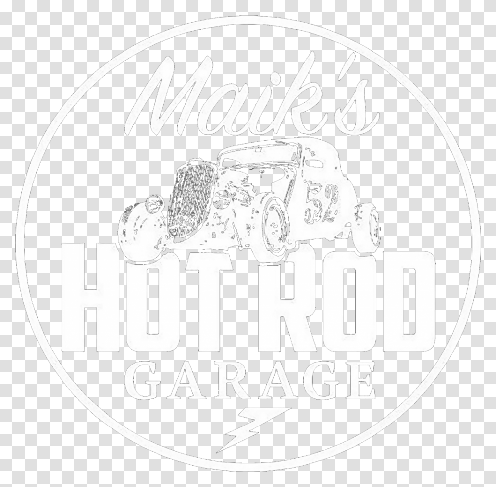 Maik S Hotrod Garage Label, Word, Logo, Vehicle Transparent Png