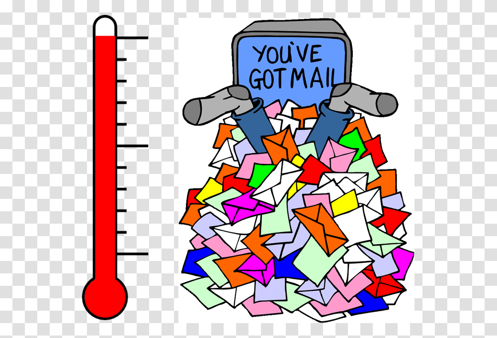Mail Clipart Email Etiquette Drowning In Emails Gif, Paper, Number Transparent Png