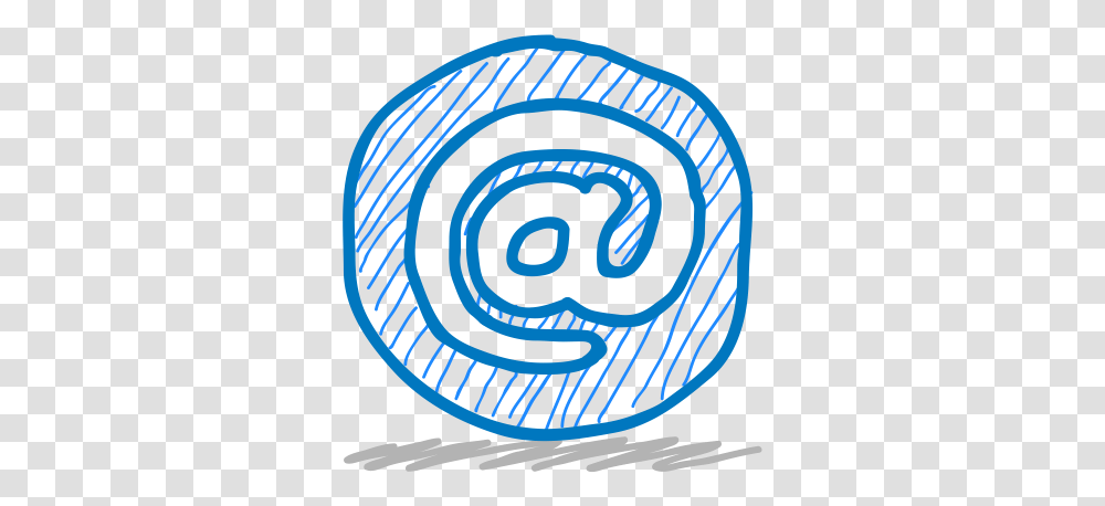 Mail Sketch Sketchy Icon Icon, Text, Label, Spiral, Rug Transparent Png