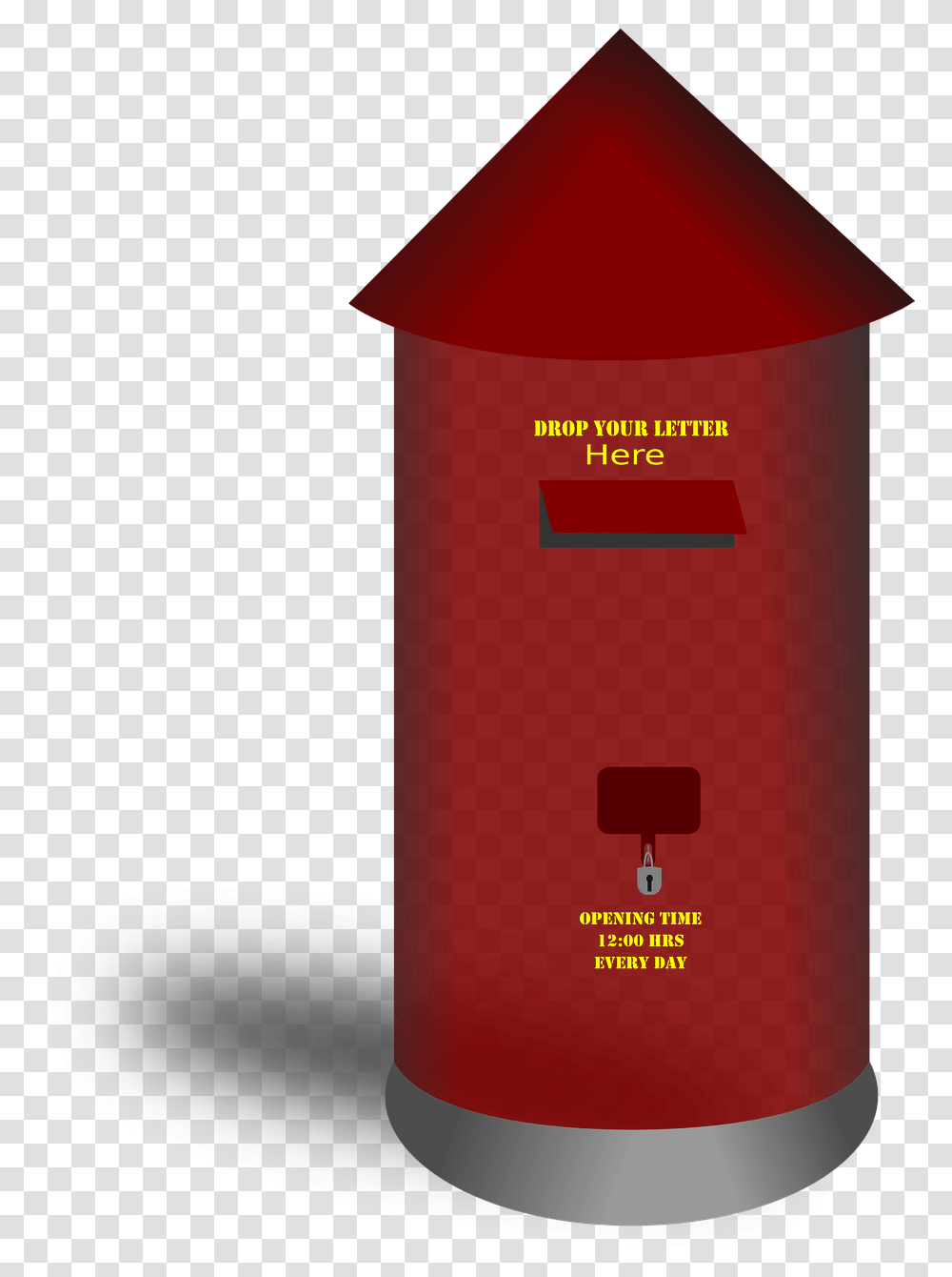 Mailbox Letterbox Post Postbox Letter Post Box, Cylinder, Bottle Transparent Png