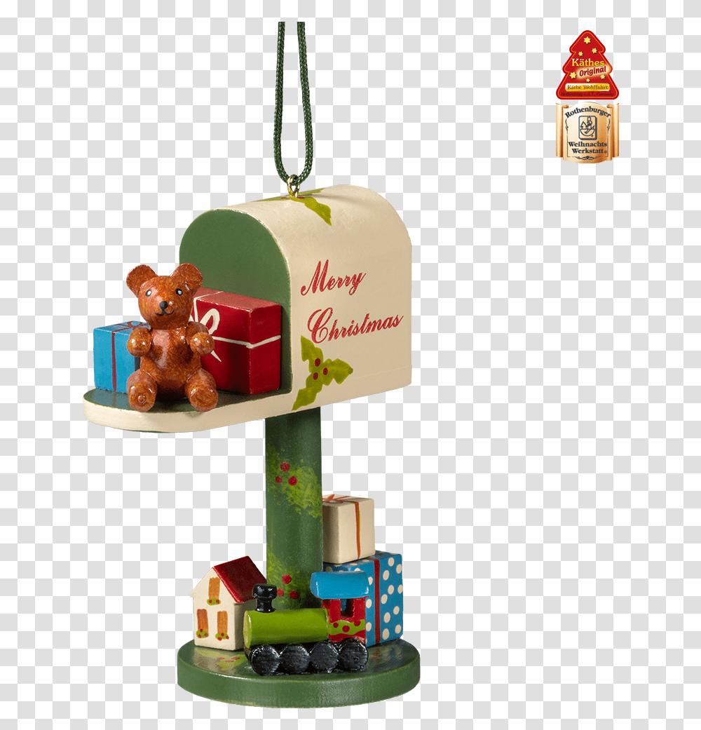 Mailbox Merry Christmas Christmas Ornament, Birthday Cake, Dessert, Food, Shelf Transparent Png