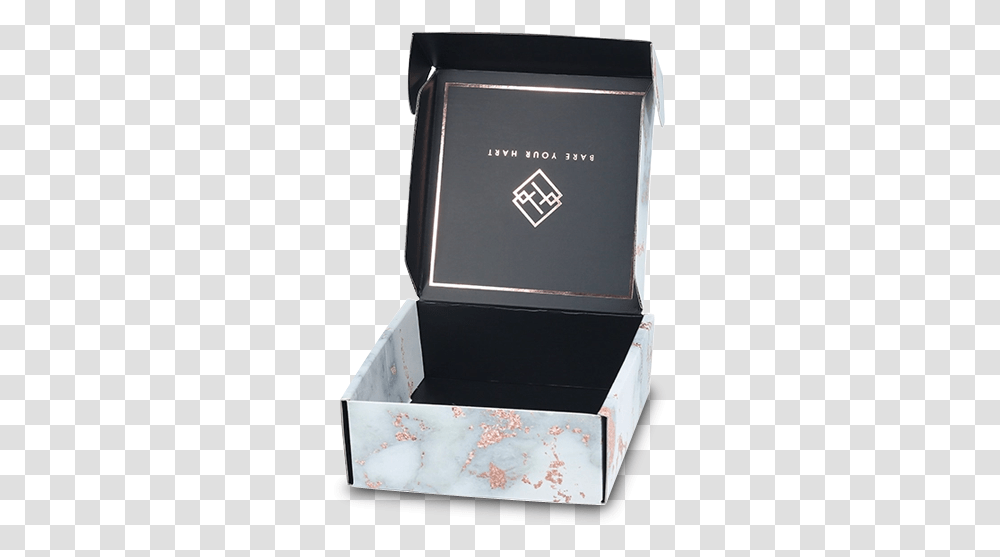 Mailer Box With Inside Gold Foil Box, Carton, Cardboard, Trophy, Crystal Transparent Png