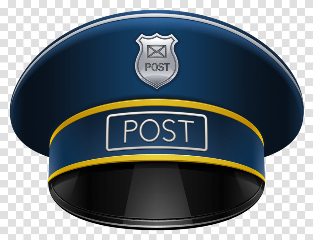 Mailman Hat Clipart, Helmet, Apparel, Logo Transparent Png