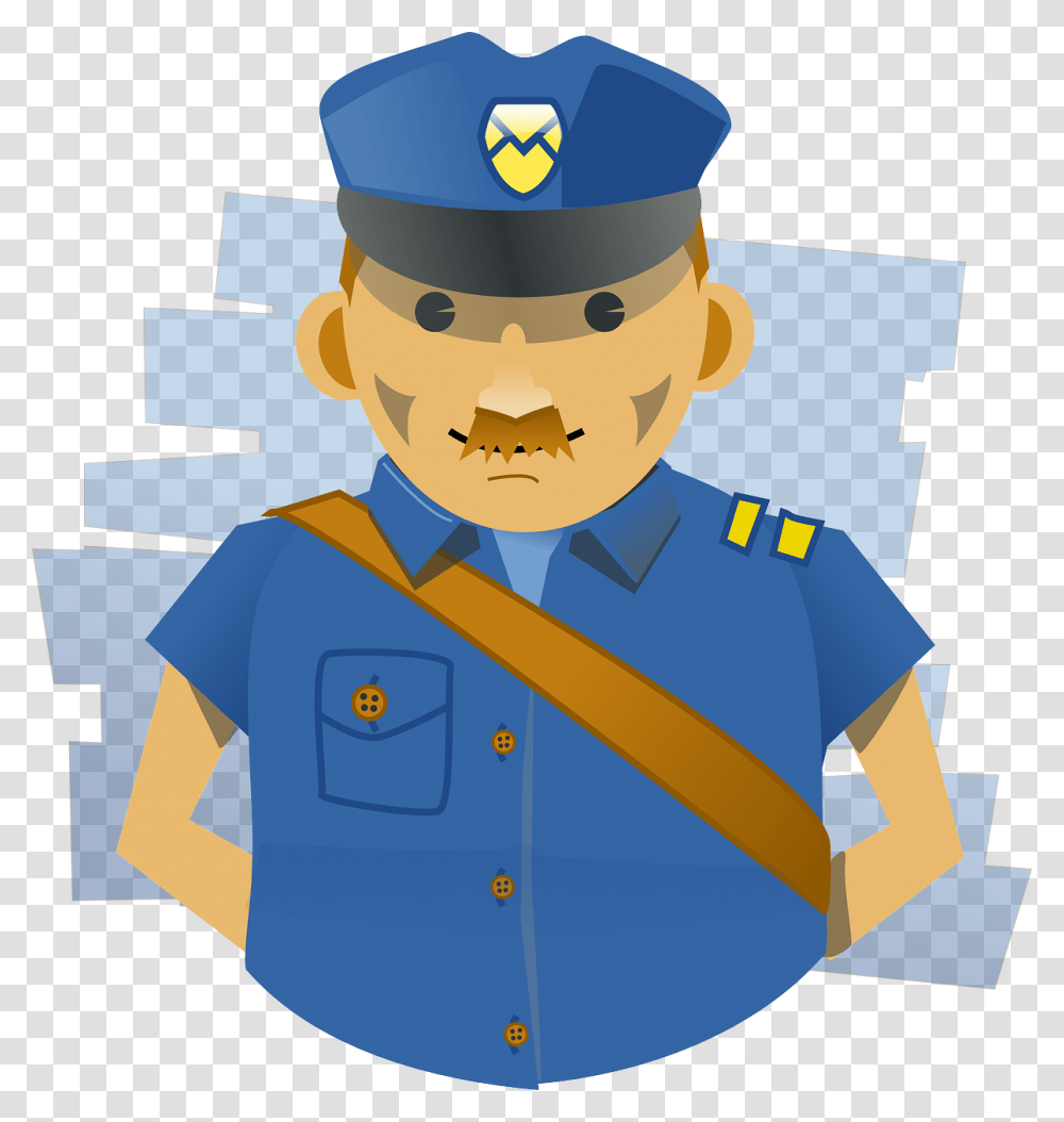 Mailman Head Clipart, Military Uniform, Officer, Guard, Army Transparent Png