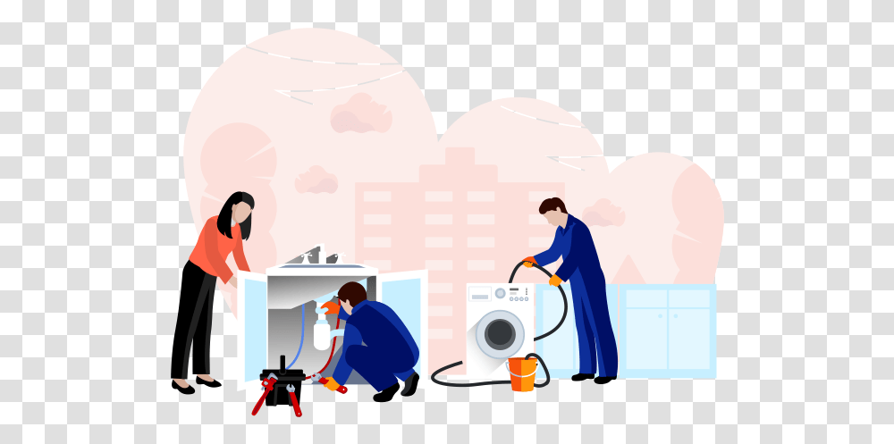 Main Banner Illustration, Person, Human, Laundry, Washing Transparent Png