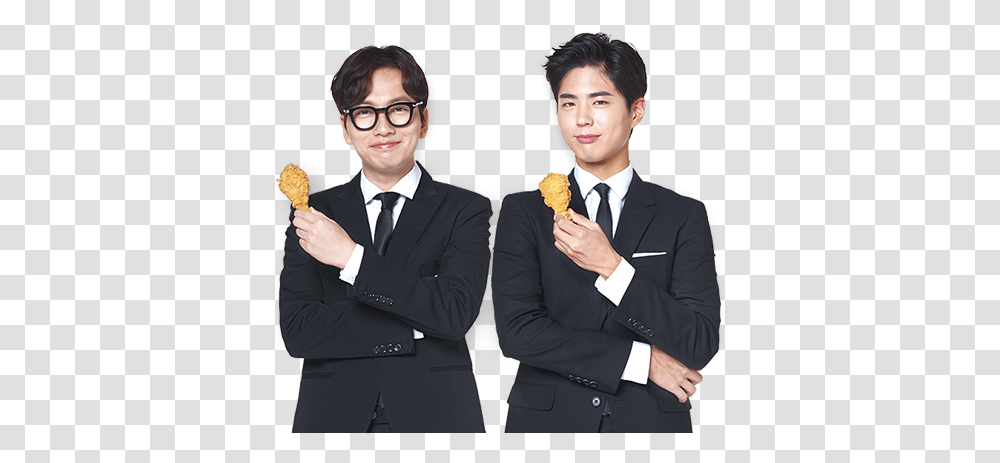 Main Banner Img Lee Dong Hwi Park Bo Gum, Tie, Person, Suit Transparent Png