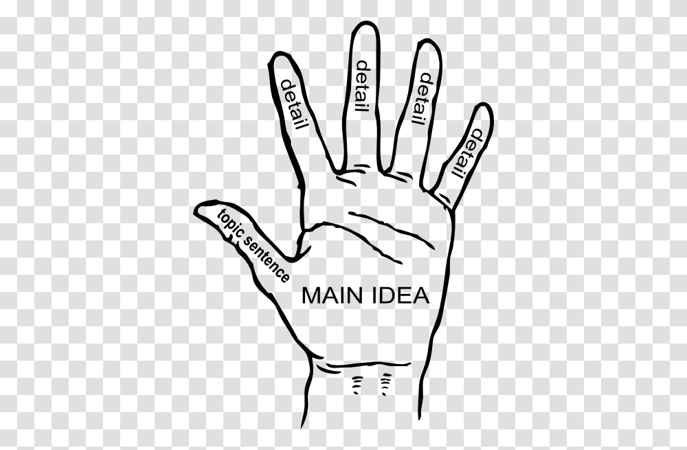 Main Idea Clip Art, Hand, Stencil, Drawing Transparent Png