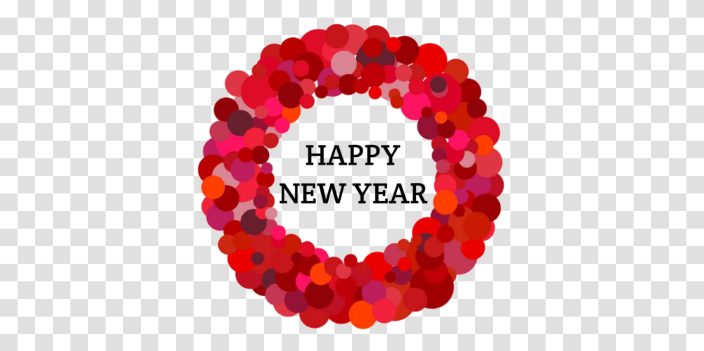 Main Image Happy New Year 2020, Wreath, Purple, Alphabet Transparent Png